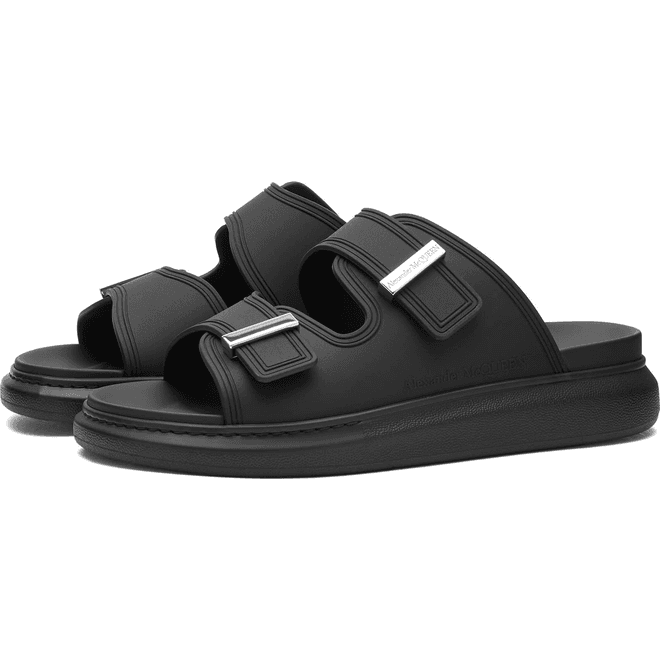 Alexander McQueen Men's Rubber Oversized Sandal Black