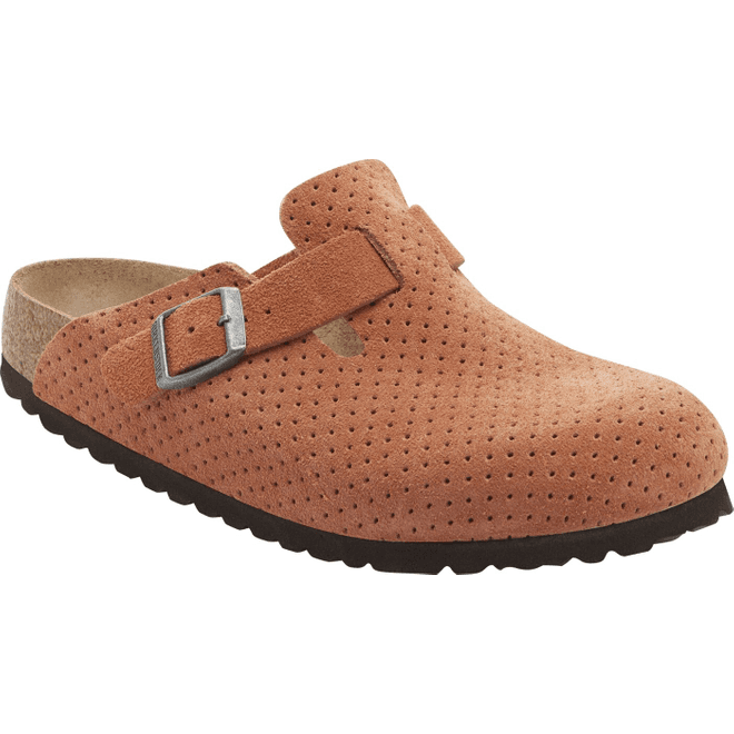 Damen Pantoletten BIRKENSTOCK BOSTON LEVE DOTTED BURNT ORANGE