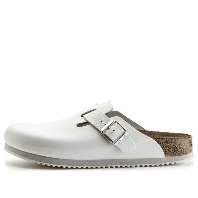 Birkenstock Birkenstock Boston Super Grip Leather 'White'