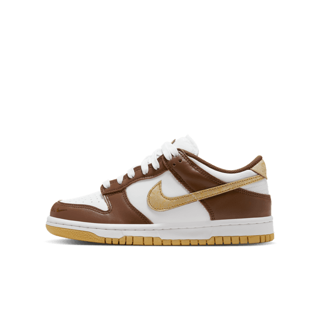Nike Dunk Low (GS) White/Metallic Gold/White/Cacao Wow