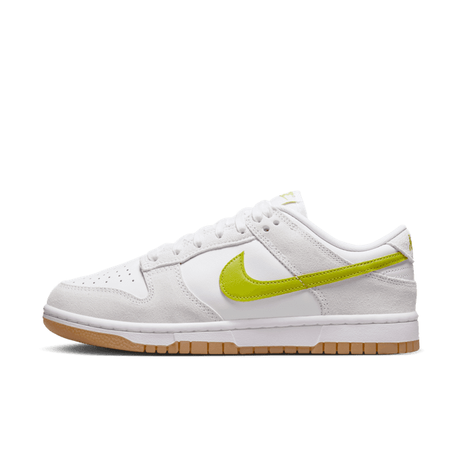 Nike Women's Dunk Low White/Bright Cactus/Gum Yellow
