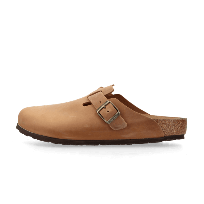 Birkenstock Boston Natural Leather Oiled "Cognac"
