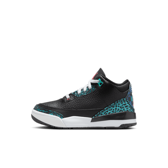Jordan Air Jordan 3 Retro (PS) Black/Siren Red/Hyper Jade