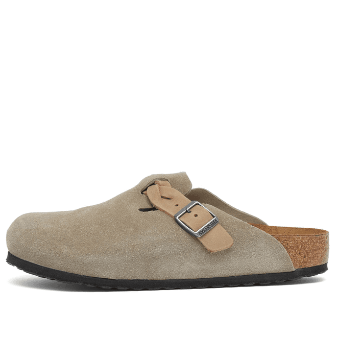 Birkenstock Boston Braided Suede Taupe