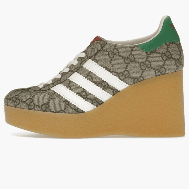 adidas x Gucci Gazelle Wedge Beige GG Monogram (Women's)