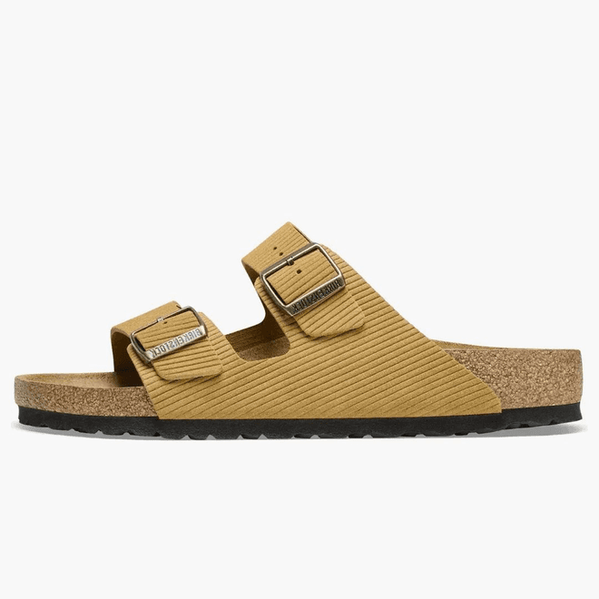 Birkenstock Arizona Embossed Corduroy Suede Cork Brown