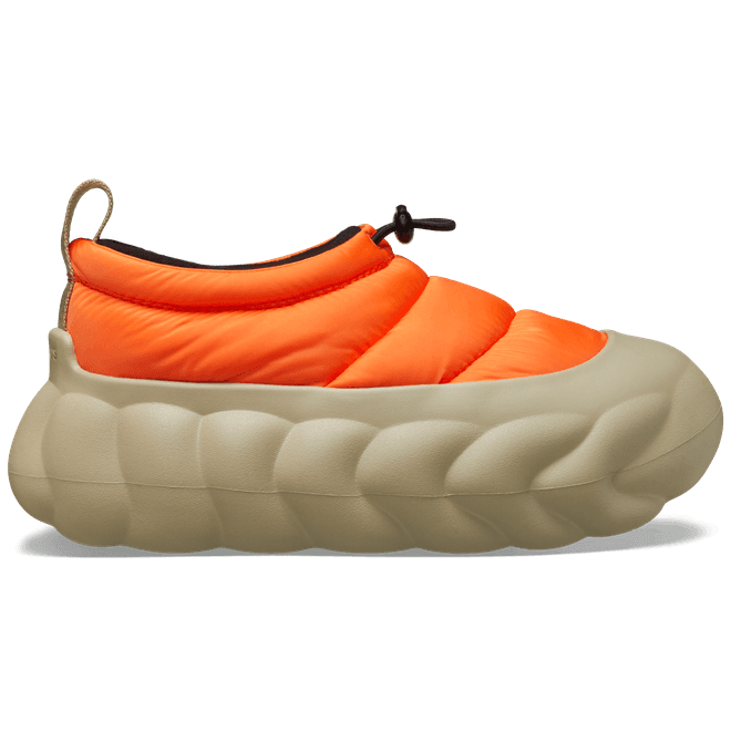 Crocs Unisex Overpuff Shorty Shoes Shocking Orange / Multi 