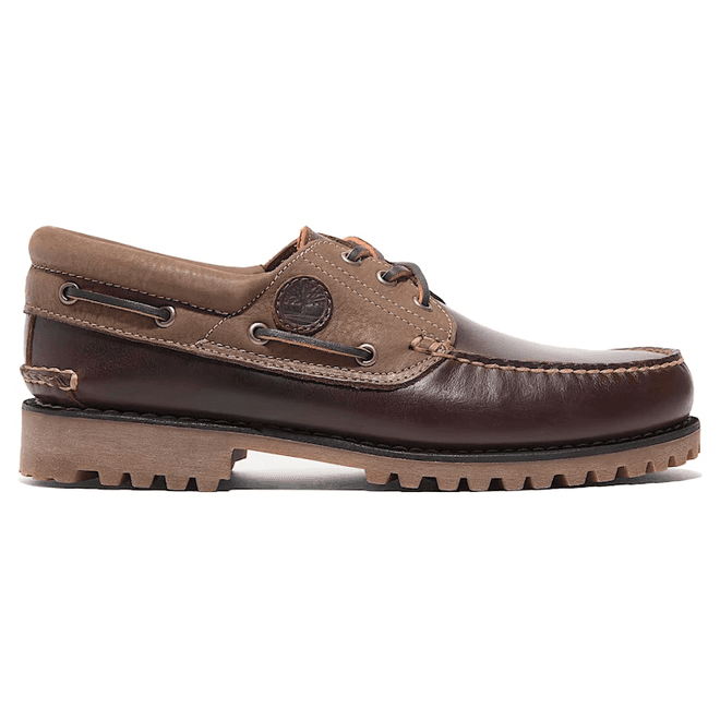 Timberland 3-Eye Lug Handsewn Boat Shoe Root Beer