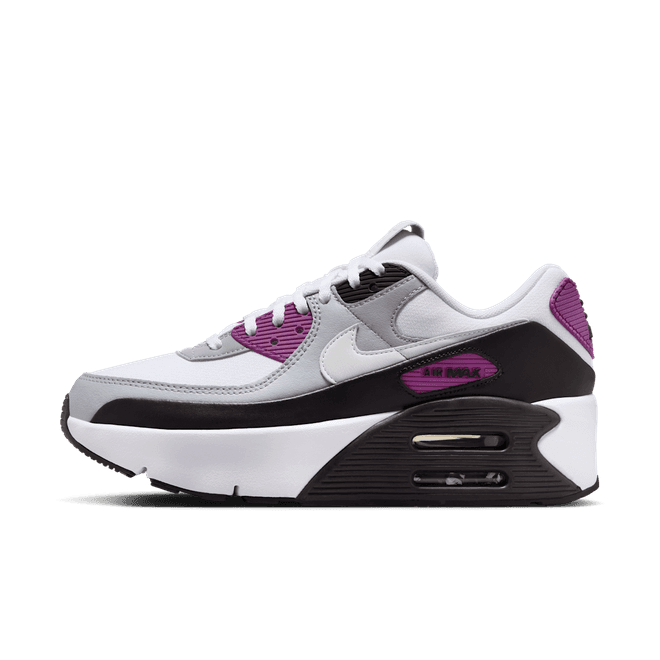 Nike Air Max 90 LV8 White Bold Berry Wolf Grey Photon Dust (Women's)