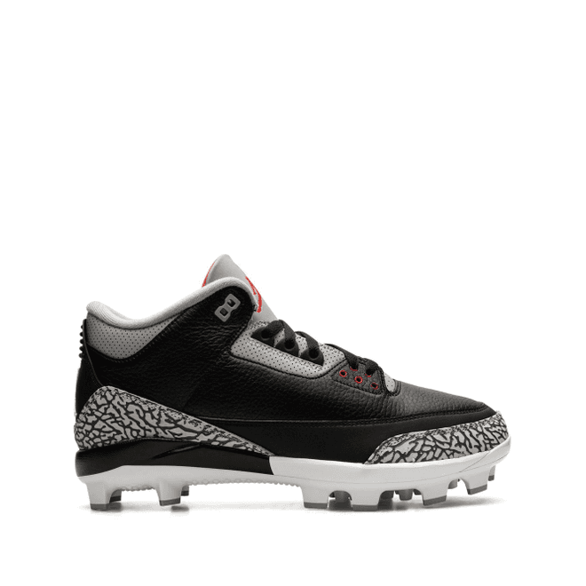 Jordan Air Jordan 3 Retro "Black/Fire Red/Cement Grey/White" cleats