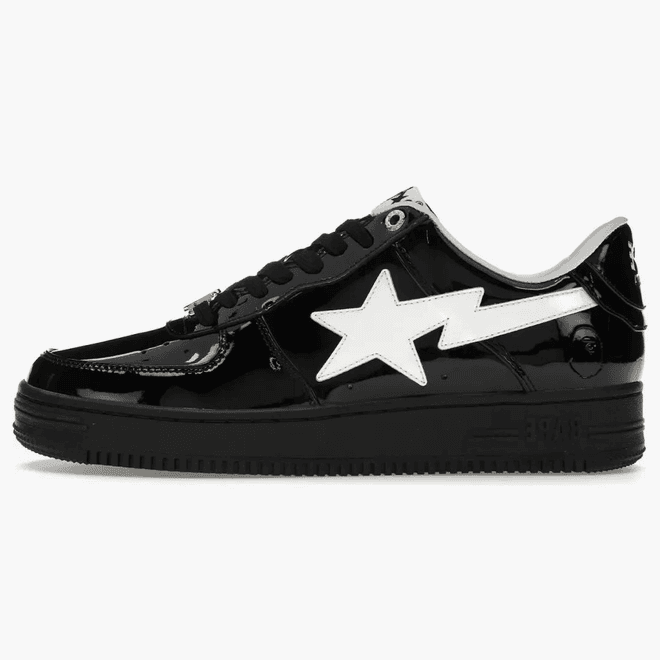 A Bathing Ape Bape Sta#2 Black Patent