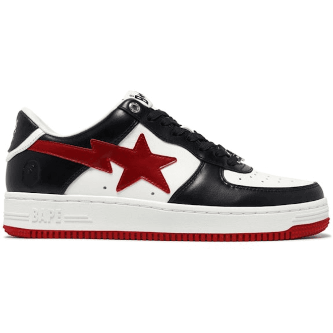 A Bathing Ape Bape Sta#3 M 2 White Black Red