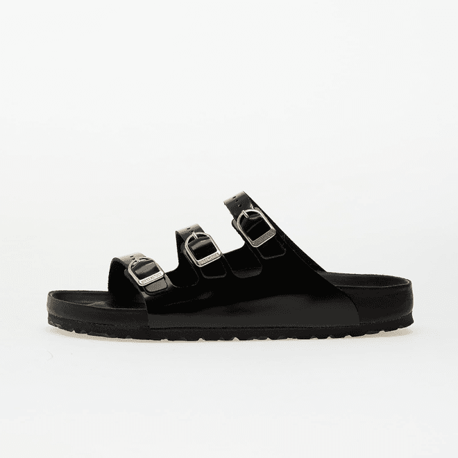 Birkenstock Florida Fresh Natural Leather Patent High-Shine Black 