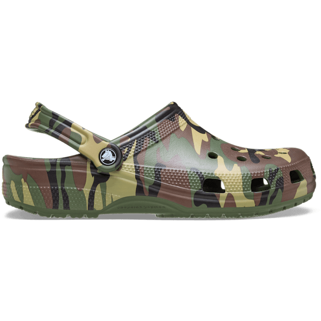 Crocs Classic Camouflage Clogs Army Green