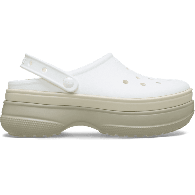Crocs Classic Stacked Clogs Chalk 