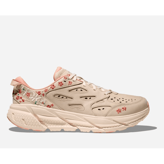 HOKA Vibrant Bloom Clifton L Lifestyle  Vanilla