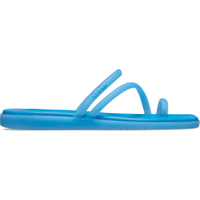 Crocs Women Miami Frosted Toe Loop Sandals Tinted Glass 