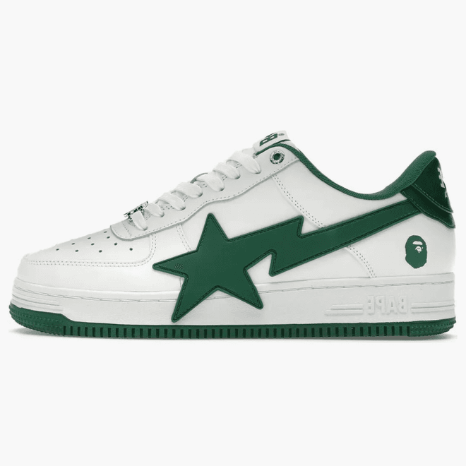 A Bathing Ape Bape Sta Os #2 White Green