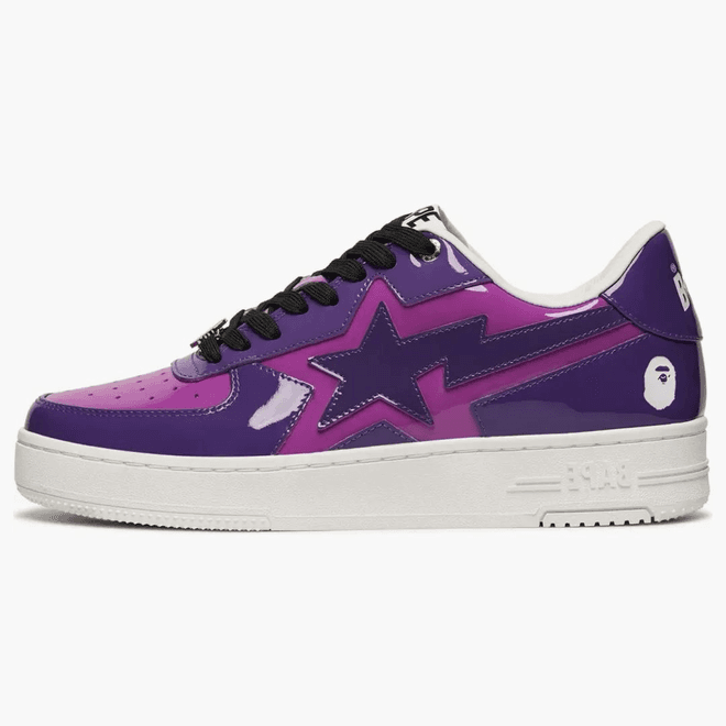 A Bathing Ape Bape Sta Icon Low Purple Patent