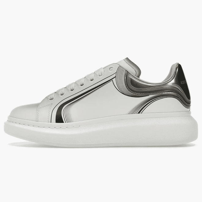 Alexander Mcqueen Oversized White Silver