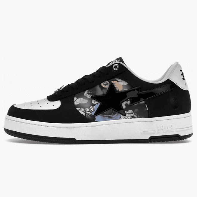A Bathing Ape Bape Sta #2 Black Multi Roses