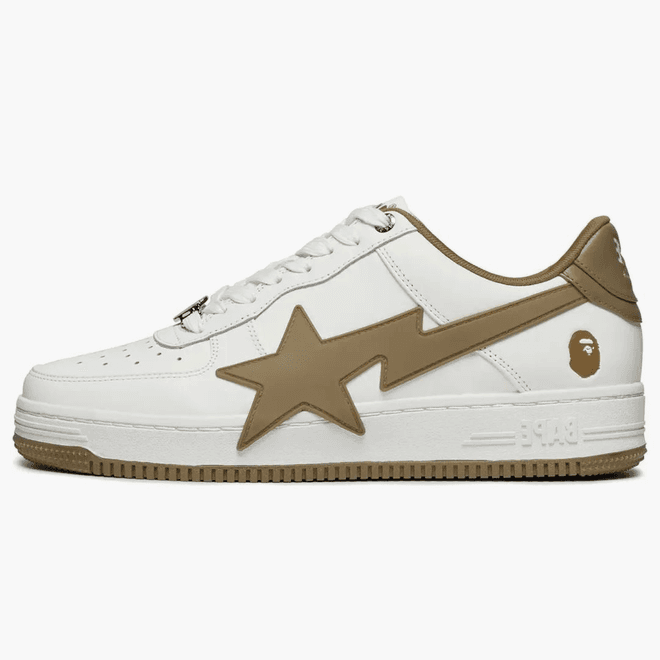 A Bathing Ape Bape Sta Os #2 White Beige