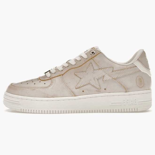 A Bathing Ape Bape Sta Wear Away Paint Beige