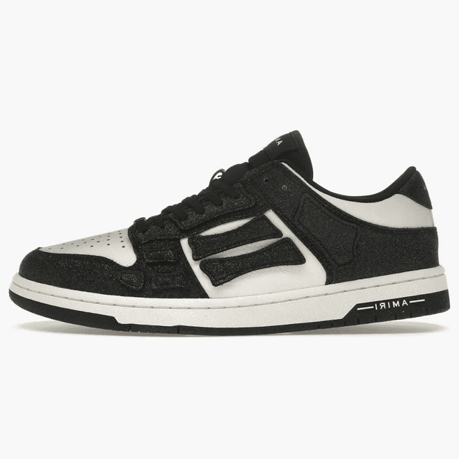 Amiri Skel Top Low Shimmer Black White