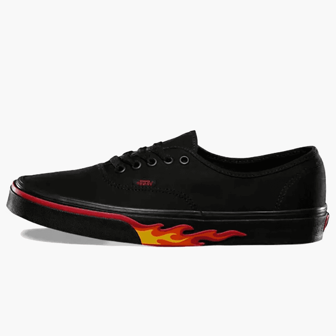 Vans Authentic Black Flame Wall