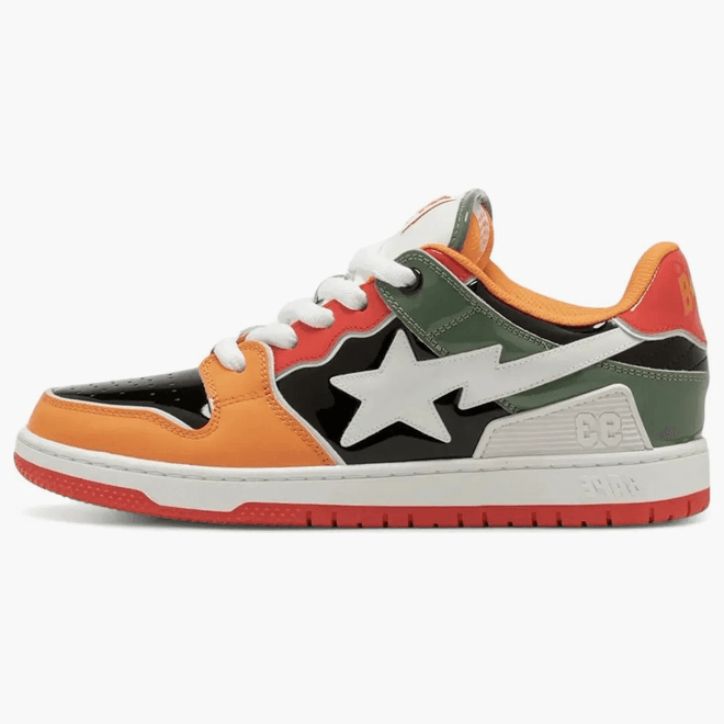 A Bathing Ape Sk8 Sta #2 M1 Green Orange