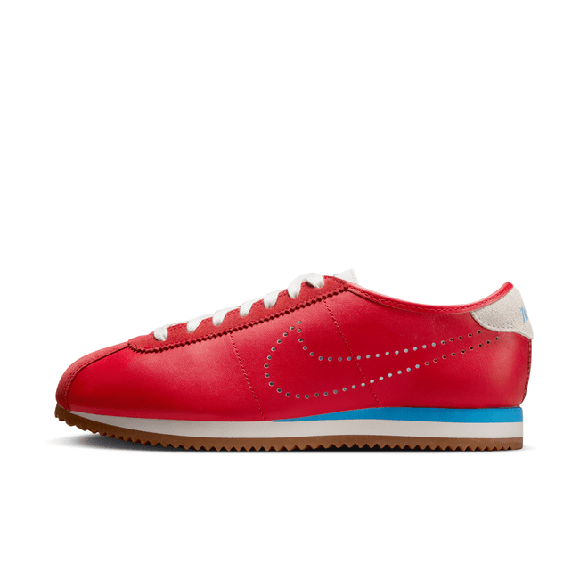 Nike Cortez Leather University Red University Blue Perforated Swoosh (women's)
