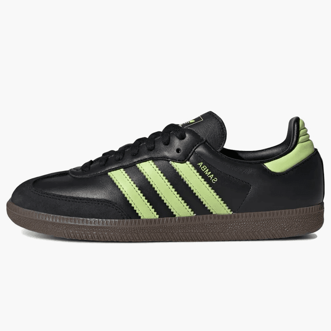 Adidas Samba Og Black Pulse Lime (women's)