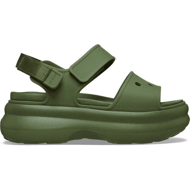 Crocs Women Soho Y-Strap Sandals Army Green 