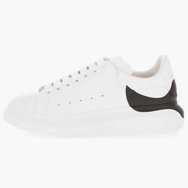 Alexander Mcqueen Oversized White Black Heel