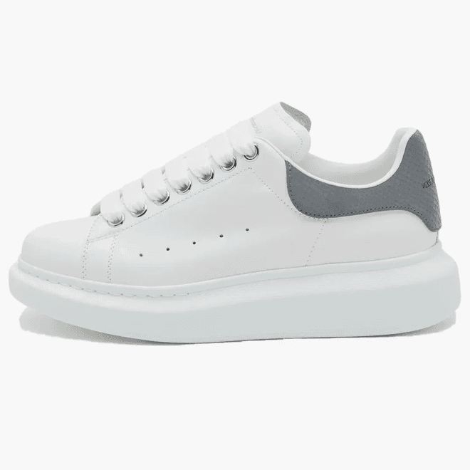 Alexander Mcqueen Oversized Snake Print White Grey (women's)