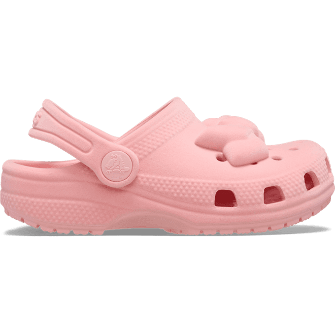 Crocs Toddler Classic Velvet Bow Clogs Kinder Powder Pink 