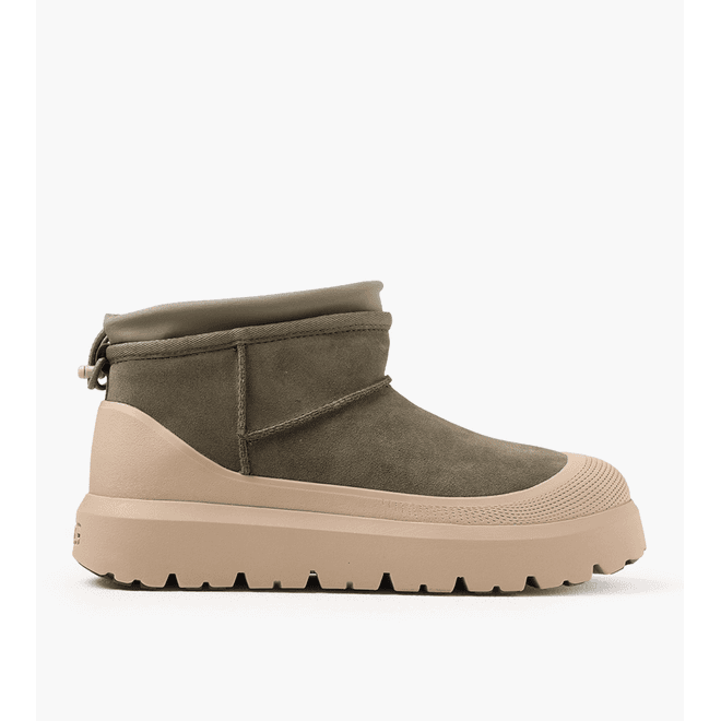 UGG® Classic Ultra Mini Weather Hybrid Boot Burnt Olive/Mustard Seed