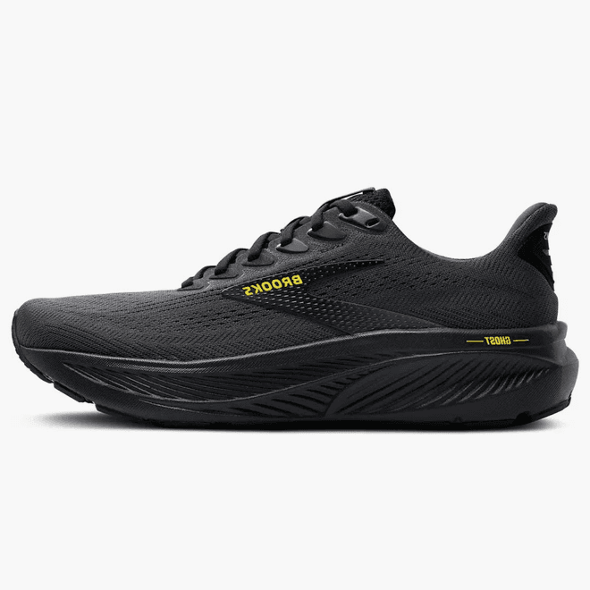 Brooks Ghost 17 Ebony Black Yellow