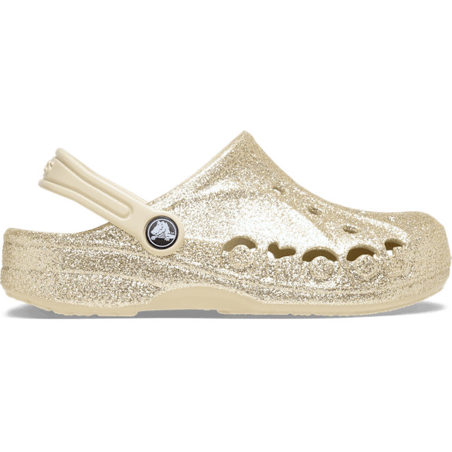 Crocs Kids Baya Glitter Clogs Winter White 