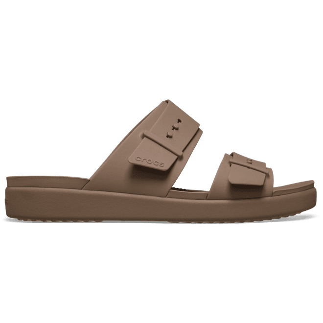 Crocs Women Brooklyn Buckle Low Low Sandals Latte 