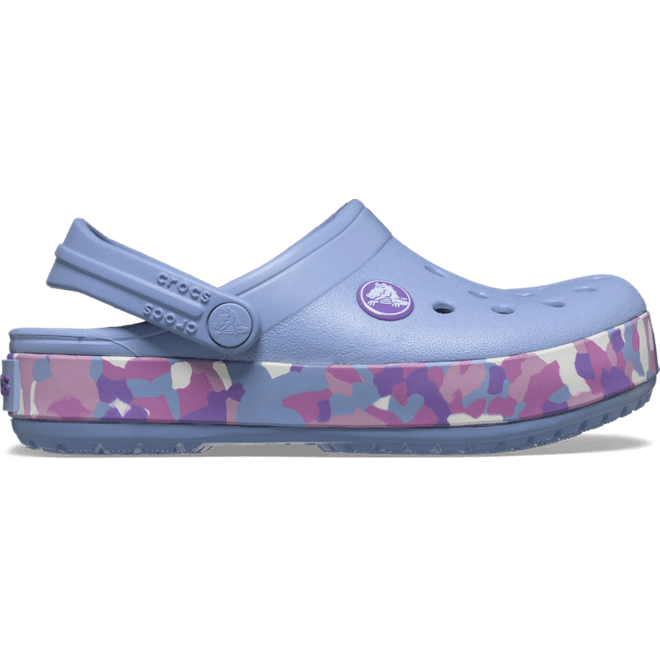 Crocs Toddler Crocband Glow Confetti Band Shoes Blue Haze/Multi 