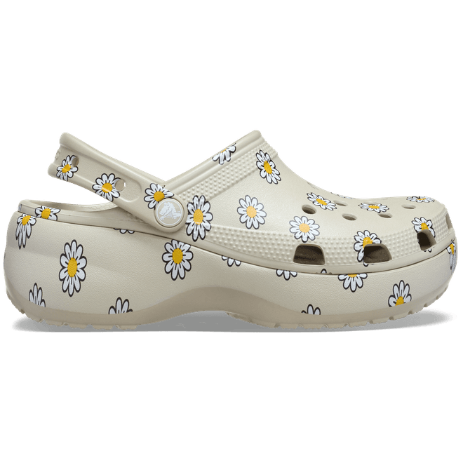Crocs Classic Platform Floral Shoes Meteor 