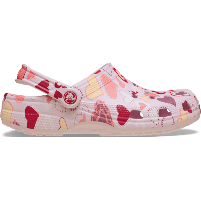 Crocs Classic Valentines Day Clogs Pink Milk/Hearts 