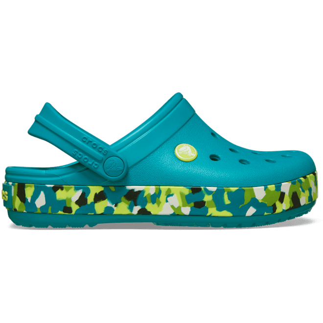 Crocs Crocband Glow Confetti Band Shoes Turbo Teal/Multi 