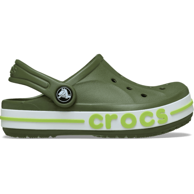 Crocs Kids Toddler Bayaband Clogs Army Green/Lime Punch 