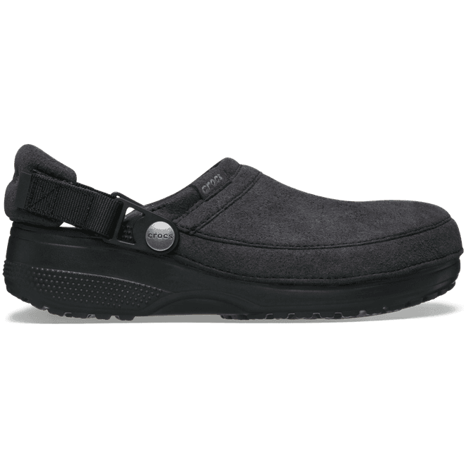 Crocs Classic Crafted Vegan Suede Clogs Black 