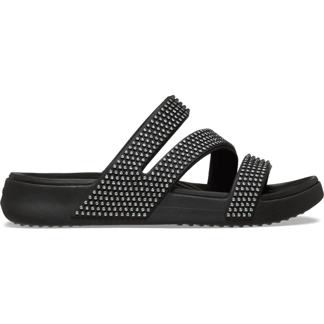 Crocs Women Getaway Gems Strappy Sandals Black 