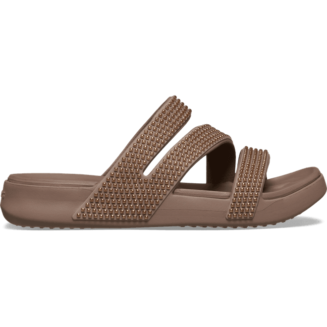 Crocs Women Getaway Gems Strappy Sandals Latte 