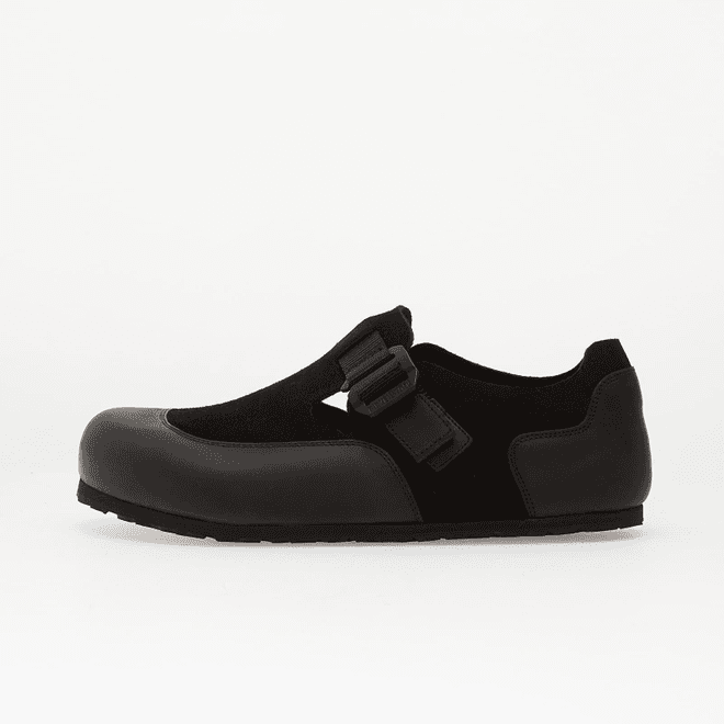 Birkenstock London Nova 2.0 Leather-Suede Unisex Black 