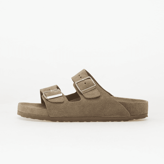 Birkenstock Arizona Suede Leather Unisex Allover Taupe 